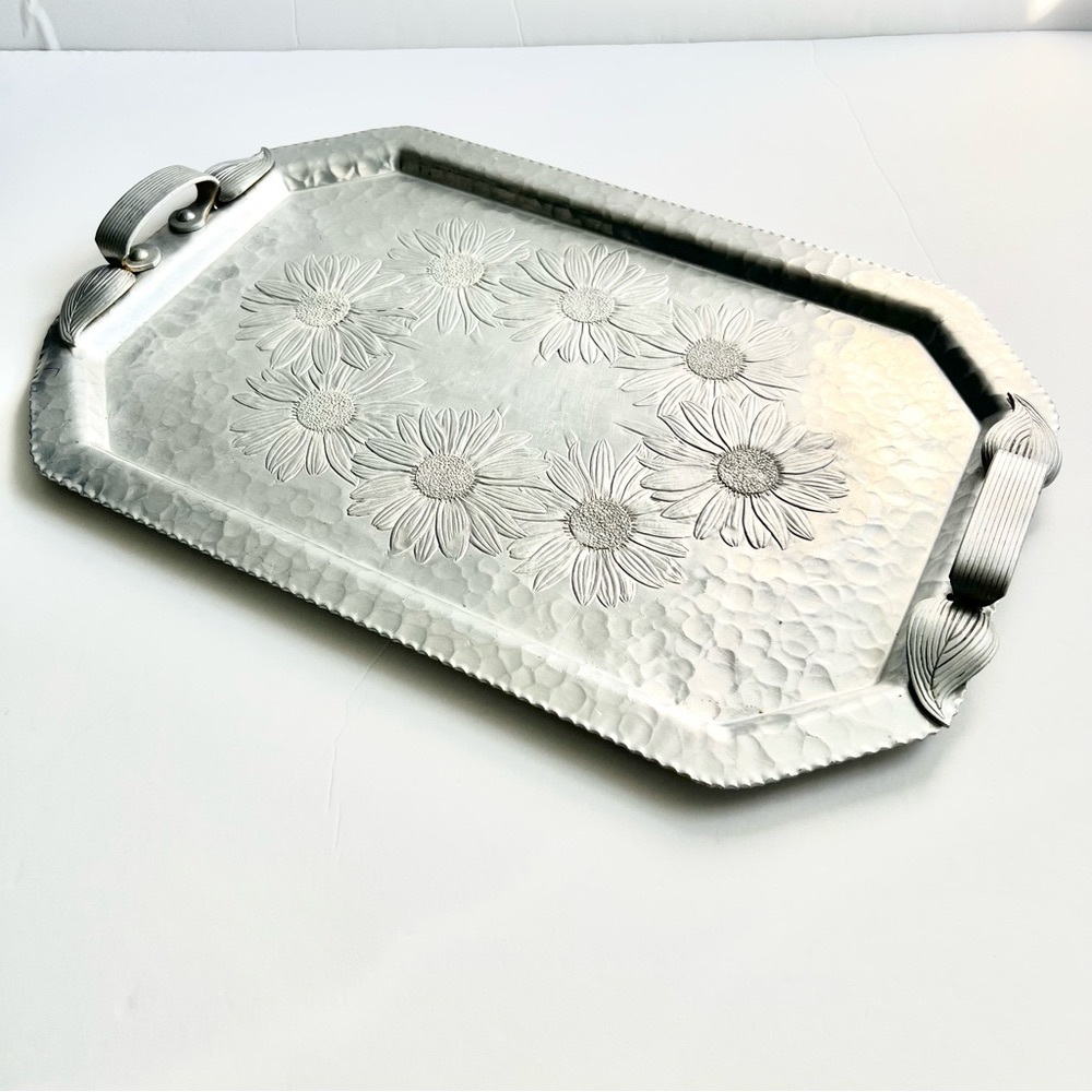 Vintage Trade Continental Hand Wrought Tray circa 1950s